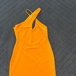 Lulus Vibrant Orange Mini Dress
